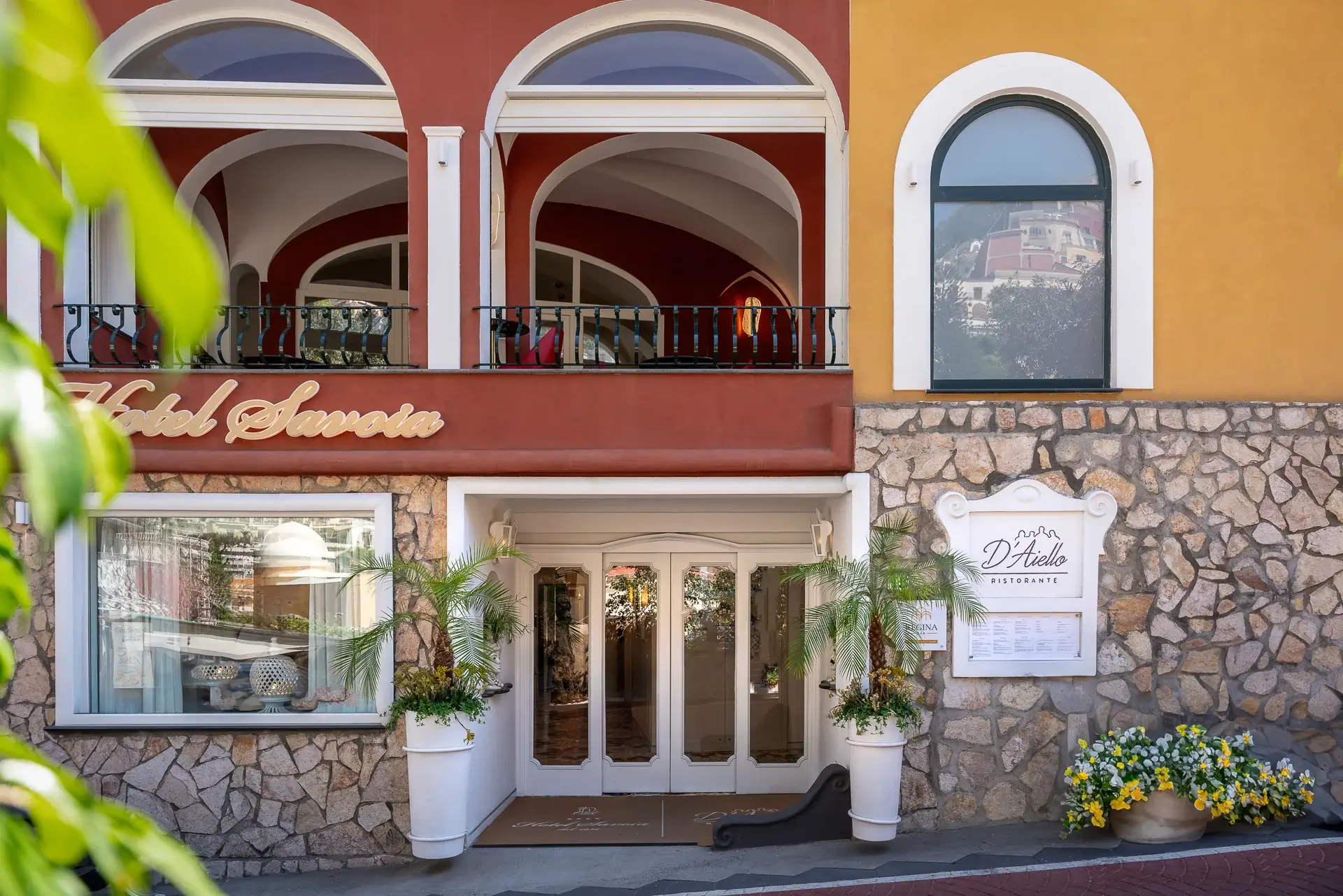 Hotel Savoia exterior in Positano